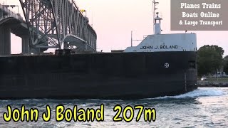 John J Boland 207m Ship Under The Bluewater Bridges