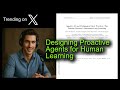 Designing Proactive Agents for Human Learning