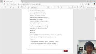 7.TEXT PROCESSING USING JAVA STRING
