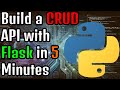 Build a CRUD API with Flask in 5 Minutes Quick Python Backend Tutorial