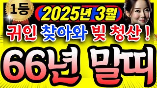 [말띠운세] 2025년 3월ㅣ66년생ㅣ60세 말띠운세ㅣ귀인이 찾아와 건강 대박 나고 ,모든 빚 청산한다ㅣ사주ㅣ운세 ㅣ로또ㅣ재물운ㅣ건강운ㅣ금전운ㅣ신점 #말띠운세 #말띠