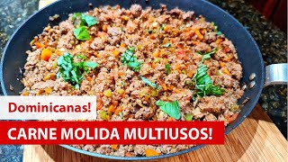 Como hacer CARNE MOLIDA estilo DOMINICANO 🍅🧅🌶🧄 [PICADILLO] | Cocina Dominicana 🇩🇴