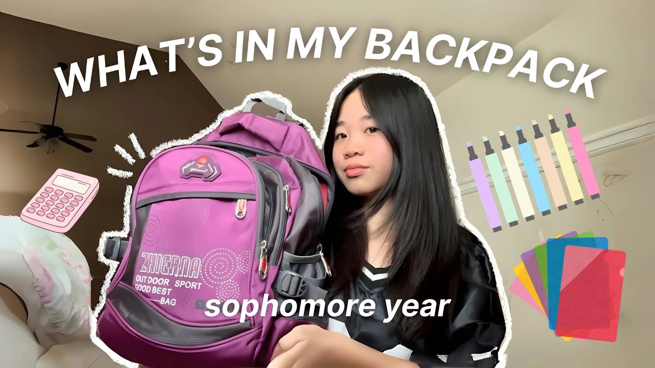 What S In My Backpack Sophomore Year Youtube