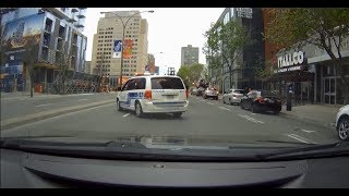 SPVM Police Wide Load Escorts IN Downtown MONTREAL