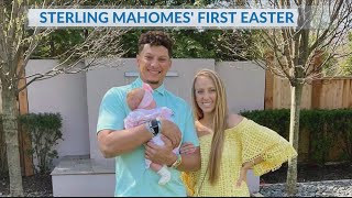 Kansas City Chiefs QB Patrick Mahomes attends church with fiancée, daughter on Easter Sunday