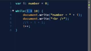 While Loop in TypeScript - TypeScript tutorial