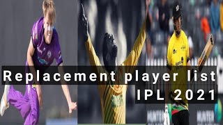 IPL 2021 : Players Replacements list जो IPL UAE 2021 खेलेंगे । IPL 2021 । IPL UAE