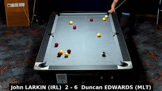 Euro 8 Ball | John LARKIN (IRL) vs Duncan EDWARDS (MLT)