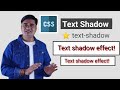 How to shadow text in CSS | CSS Text Shadow