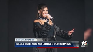 Nelly Furtado announces she's no longer performing
