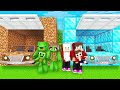 Mikey Family vs JJ Family Retro Car in Minecraft (Maizen)