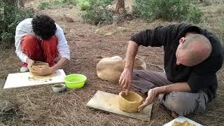 סדנת קדרות קדומה עם אלון גורפיל- primitive pottery