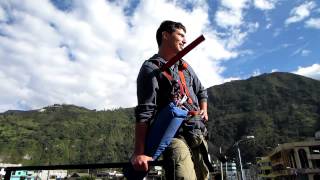 Puenting in Banos, Ecuador