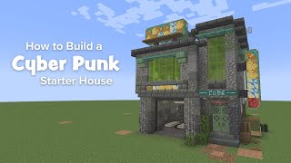 Minecraft Tutorial :: How to Build a Cyber Punk Starter House