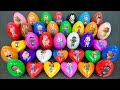 Rainbow Eggs SLIME: Picking Pinkfong Dinosaur Eggs with CLAY Coloring! Satisfying ASMR Videos