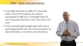 Concentrated PV Tracking Principal