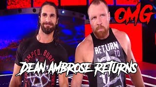 WWE Dean Ambrose Returns & Attacks Dolph Ziggler & Drew McIntyre:Raw,13 August 2018