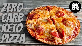 ZERO CARB Keto Chicken Crust Pizza Recipe | EASIEST KETO PIZZA EVER