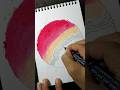 Oil pastel simpe drawing | Circle drawing simple #shorts #simpledrawing #oilpastel