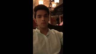 Parth Samthaan live chat insta from the sets of kasautii Zindagii Kay. || 9.1.2019||