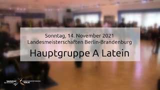 Landesmeisterschaft Berlin/Brandenburg Hauptgruppe A Latein - 14.11.2021