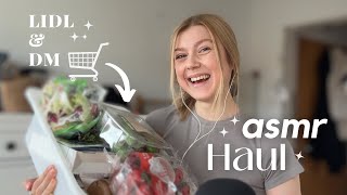 ASMR Dm und Lidl Haul 🥒🍎 | mein Einkauf - ramble, tapping, whispering (german)