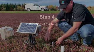 Hortau Irrigation Management and Frost Protection - Installation procedure in cranberries