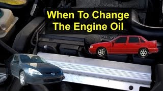 When or how often should you change the oil in your car or truck. Oil anaylsis - VOTD