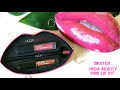 Swatch : Huda Beauty Pink Lip Kit #shorts #youtubeshorts #glamnglaze #pinklips