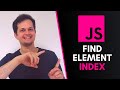 Find element index in array with JavaScript