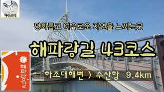 평화롭고 여유로운 자연을 느끼는 곳, 해파랑길 43코스, 하조대해변 ~ 수산항 9.4km