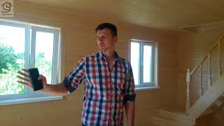 обзор каркасный дом 6х6 Огородничество "Макаровец" ( Стрельна)