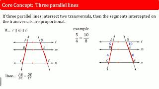 Triangle Proportionality Theorem part 2