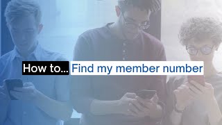 HOW TO Find my Member Number (Desktop View)