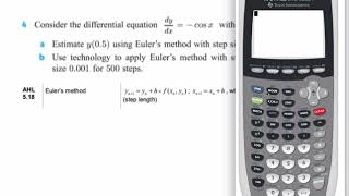 Euler's Method on the TI84