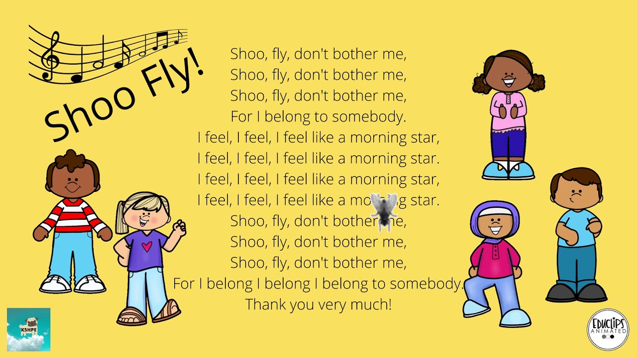 Music Shoo Fly Songs For Children Singing Song Lyrics Music