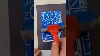 This styrofoam printmaking was Strange #timelapseart #printmaking #motionleap