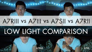 Sony A7RIII vs A7III vs A7SII vs A7RII - 최고의 저조도 테스트 / 촬영