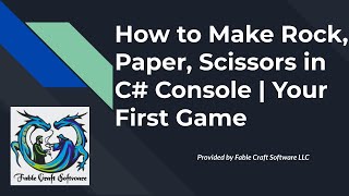 How to Create Your First C# Game – Rock, Paper, Scissors in Minutes!