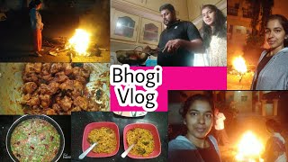 Bhogi vlog 2022 || Breakfast prepared by master chef Bhupal🤗 || Bhogi celebrations @ my home ||