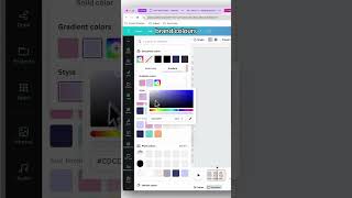 How to create a gradient button in Canva