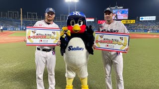 サイスニード投手\u0026サンタナ選手ヒーローインタビュー | 2021年9月11日（土） vs 横浜DeNA