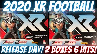 2020 XR Football Hobby Box Opening. Release Day, 2 Box Break. 6 Hits!