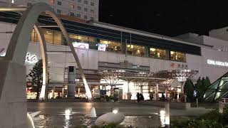 豊橋駅 (夜)