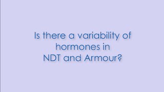 Two Minute Thyroid Tips  - Thyroid Medications, NDT & Armour