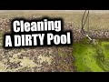 Satisfying POOL CLEANOUT Timelapse & How To Clean A VERY Dirty Pool!