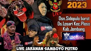 Live Jaranan SAMBOYO PUTRO Feat Erlanga Audio Live Losari Ploso Jombang