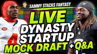 LIVE Dynasty Startup Mock Draft + Q&A! Rashee Rice is Cooked ...