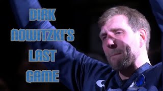 Dirk Nowitzki's Last Game! HIGHLIGHTS and TRIBUTE!!