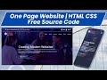 How To Make A Responsive Website Using HTML CSS and Bootstrap | Free Source Code